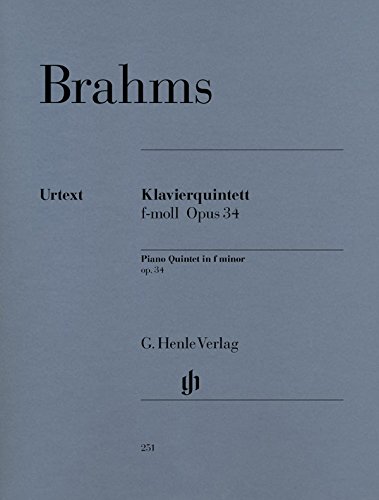 Brahms - Quinteto Op. 34 En Fa Menor Para 2 Violines, Viola, Violoncello Y Piano (Partes) (Urtext)