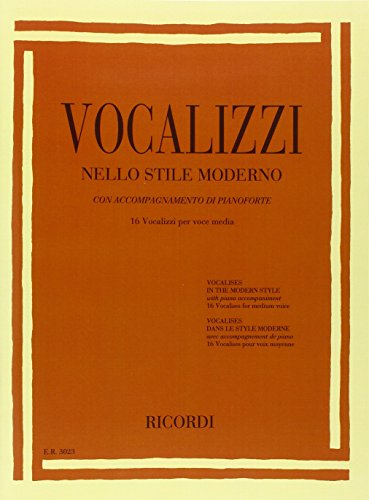 Vocalizzi Nello Stile Moderno 16 Vocalizzi Per Voce Media