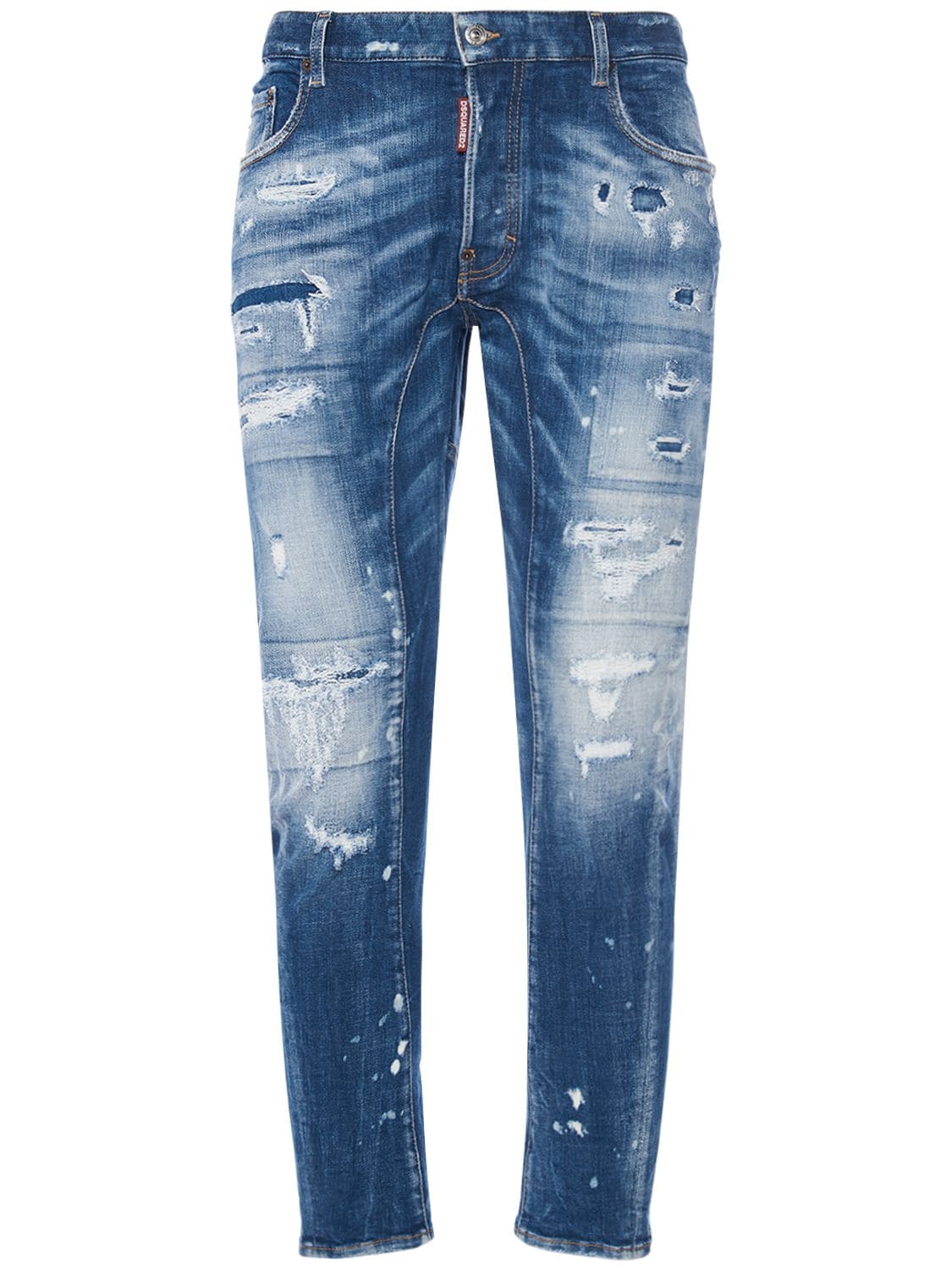 Jeans Tidy Biker In Denim Di Cotone Stretch