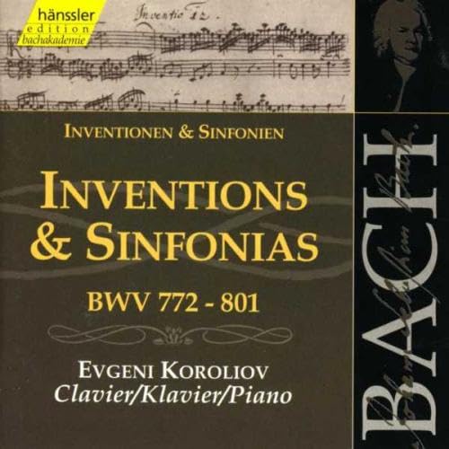 Inventions Sinfonias Bwv 772-801