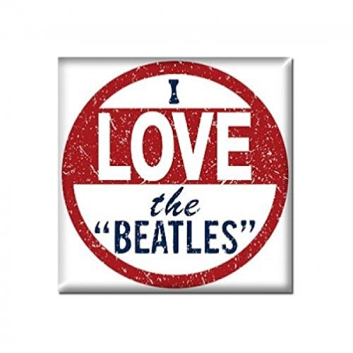 The Beatles Calamita Da Frigo I Love The Beatles Nuovo Ufficiale 76Mm X 76Mm