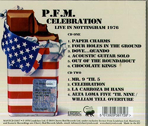Celebration ~ Live In Nottingham 1976: 2Cd Remastered Edition