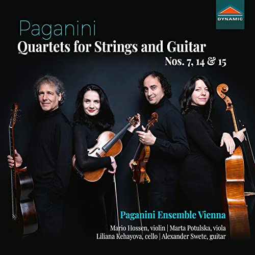 Nicolò Paganini: Quartets For Strings And Guitar Nos. 7, 14 And 15