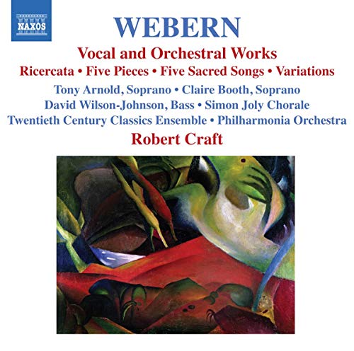 Webern (1883-1945)Vocal And Orchestral Works - Cd