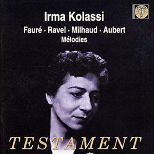 Sings Faure/Ravel/Milhaud/Aubert: Melodies