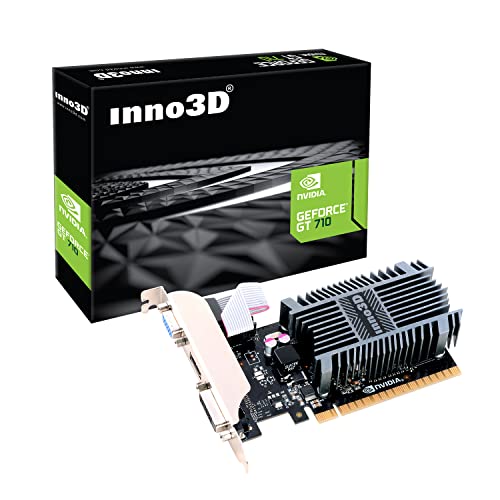 Inno3D Scheda Grafica Geforce Gt 710, 2048 Mb Ddr3 – Low Profile, Passivo