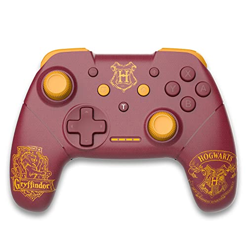 Freaks And Geeks Wizarding World Harry Potter 299252 Wireless Bluetooth Controller For Nintendo Switch, Gryffindor, Red