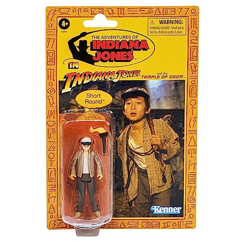 Hasbro Indiana Jones E Il Tempio Della Morte Retro Collection Shorty, Indiana Jones Action Figure, 9,5 Cm