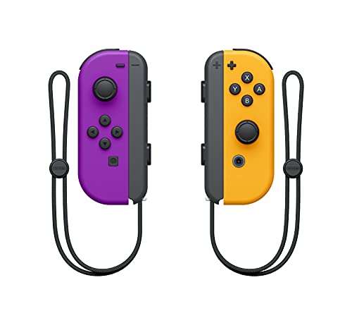 Nintendo Controller Nintendo Switch Set Da 2 Joystick, Viola Neon E Arancione Neon