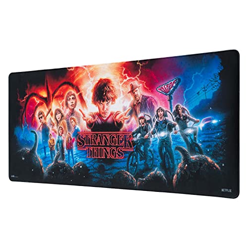 Grupo Erik: Tappetino Mouse Stranger Things | Tappetino Mouse Xxl, Base Antiscivolo, 100% Waterproof E Con Rifiniture Di Qualità, 80 X 35 Cm, Stranger