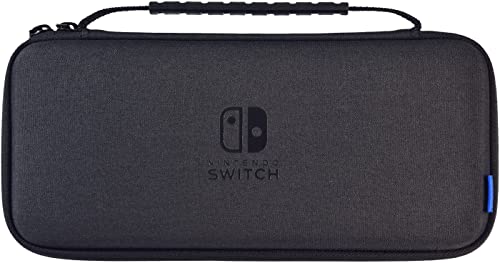 Hori Custodia Semi-Rigida (Nera) Per Nintendo Switch E Switch Modello Oled - Nera - Licenza Ufficiale Nintendo