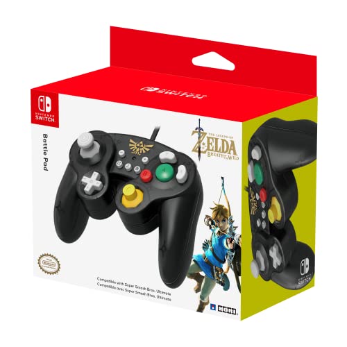 Hori Battle Pad (Zelda) - Controller Usb In Stile Gamecube Per Nintendo Switch - Ufficiale Nintendo - Nintendo Switch