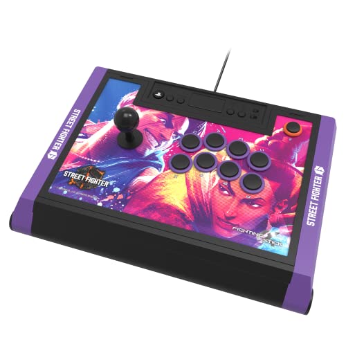 Hori Arcade Da Competizione Personalizzabile Fighting Stick Alpha Per Playstation 5 - Ps5, Ps4, Pc - Edizione Street Fighter 6 - Licenza Ufficiale Son
