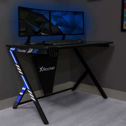 X-Rocker - Scrivania Da Gioco Ocelot Nero E Blu