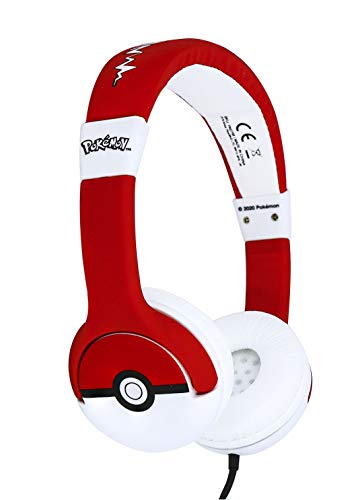 Otl Junior Cuffie-Pokemon Pokeball Children'S-Bambino, Not Machine Specific, Rosso