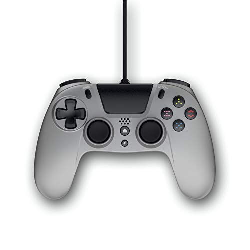 Gioteck Vx-4 Wired Controller (Sony Ps4) - Titanium Controller Play 4, Controller Gamepad Joystick Per Playstation 4 Controller Di Gioco Con Filo Joyp