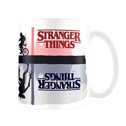 Ambrosiana Stranger Things Scmg25280 Mug Thermo-Reactif 315Ml / 11Oz (Upside Down) Tazza Da Colazione, 50 W, 315 Milliliters, Ceramica, Multicolore