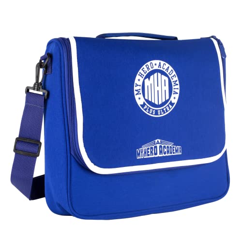 Konix Borsa A Tracolla Protettiva E Da Trasporto My Hero Academia Per Nintendo Switch, Switch Lite E Switch Oled, Blu E Bianca