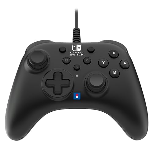Hori Horipad Turbo (Nero) - Controller Cablato Per Nintendo Switch E Oled - Licenza Ufficiale Nintendo