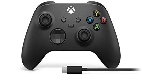 Microsoft Controller Wireless Per Xbox, Nero Carbone + Cavo Usb-C