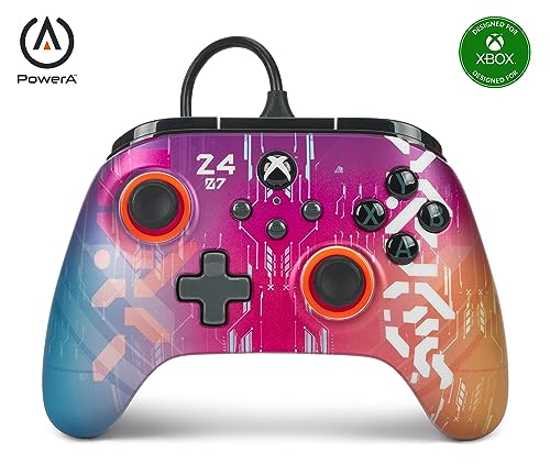 Controller Cablato Powera Advantage Per Xbox Series X|S - Stile Cibernetico
