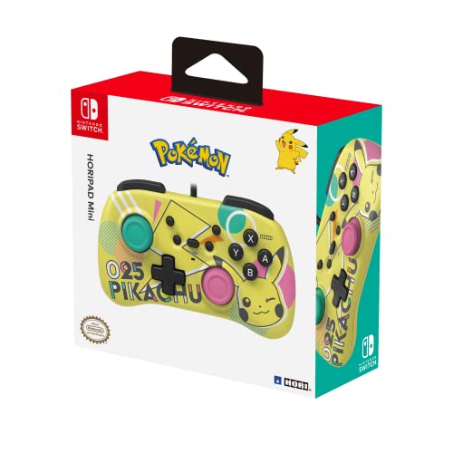 Hori Controller Horipad Mini - Pikachu Pop - Licenza Ufficiale Nintendo & Pokémon - Nintendo Switch