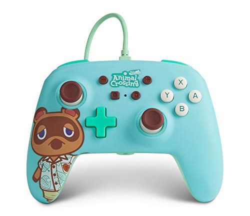 Powera, Controller Cablato Avanzato Per Console Nintendo Switch, Gamepad, Design Con Il Personaggio Del Videogioco Animal Crossing Toom Nook