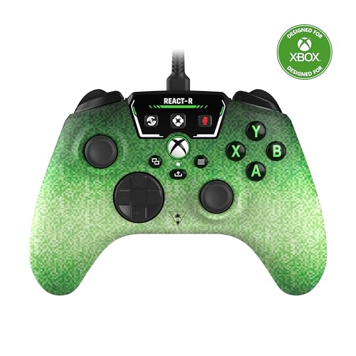 Turtle Beach React-R Pixel Controller Di Gioco Cablato Con Controlli Audio, Pulsanti Mappabili E Impugnature Testurizzate Per Xbox Series X|S, Xbox On