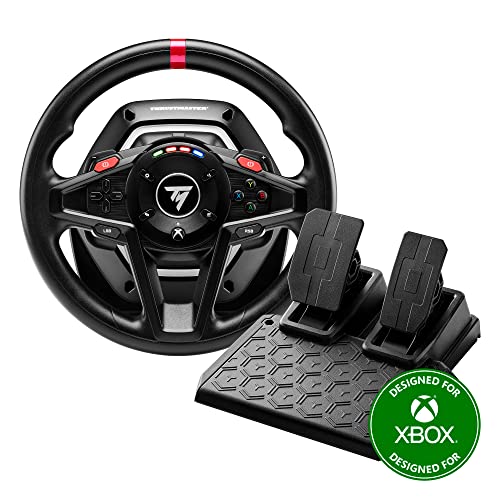 Thrustmaster T128, Volante Force Feedback Con Pedali Magnetici, Xbox Series X|S, Xbox One, Pc