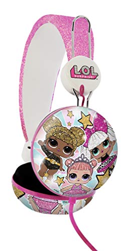 Otl Tween Dome-Cuffie-Lol Surprise Glitter Glam Dome-Bambina - Not Machine Specific, Rosa