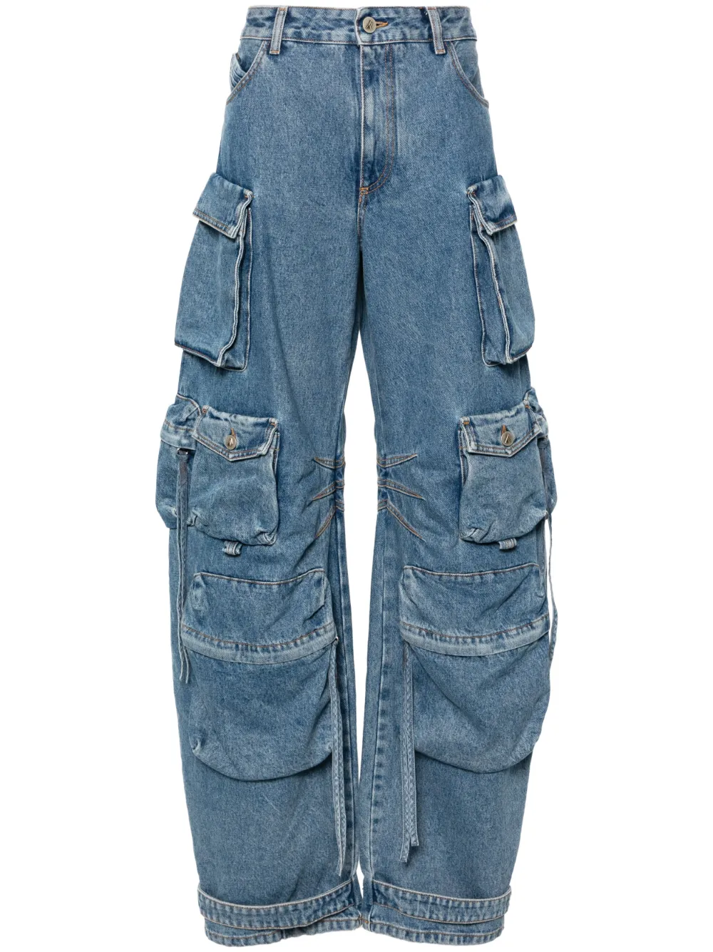The Attico ATTICO FERN WIDE LEG W POCKETS JEANS BLUE