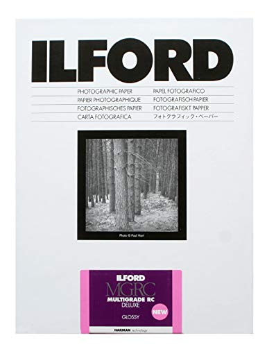 Carta Ilford Multigrade V 1M Lucido 12,7 X 17,8 Cm, 25 Fogli