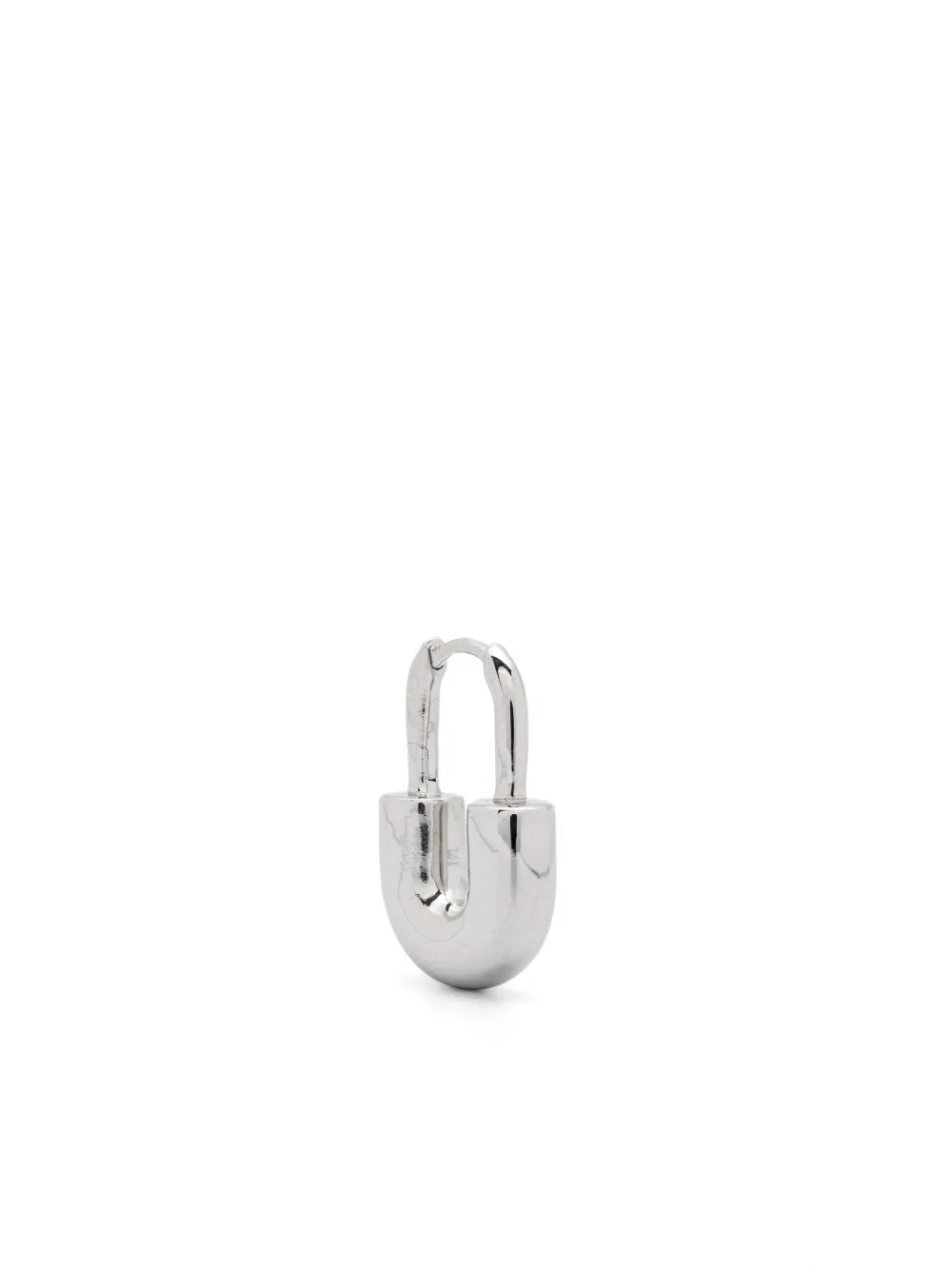 Maria Black White rhodium plated recycled sterling silver Schoenhauser earring - Argento