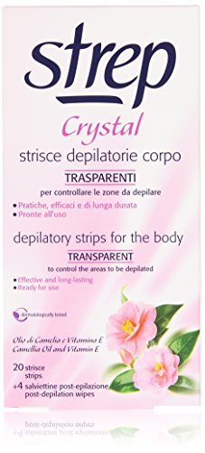 Strep Strice Crystal Depilatorie Corpo, Confezione Da 20 Pezzi