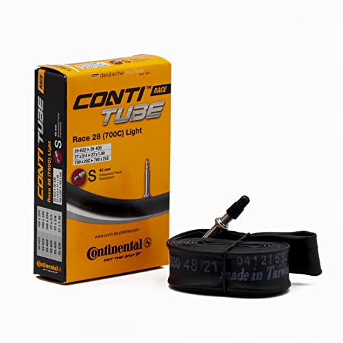 Continental Camera D'Aria Bicicletta Race 28 Light, Nero (S42), 18/25-622/630