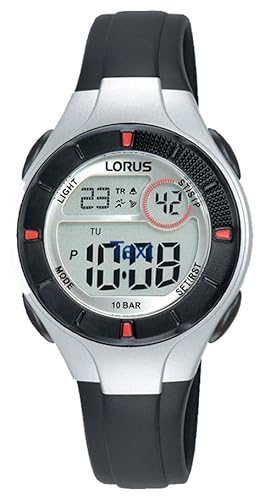 Lorus Women'S Digital Watch With Day/Date, Pu Strap R2339Px9