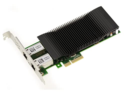Kalea-Informatique Scheda Di Rete Con 2 Porte Gigabit Ethernet Rj45 Su Slot Pcie X4. Power Over Ethernet Poe+ 30W Con Chipset Intel I350, Livello Indu