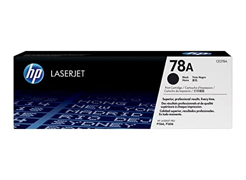 Hp 78A Ce278A, Cartuccia Toner Originale Hp Da 2100 Pagine, Compatibile Con Le Stampanti Hp Laserjet Pro P1566, P1606Dn, M1530, M1536 E M1536Dnf, Nero