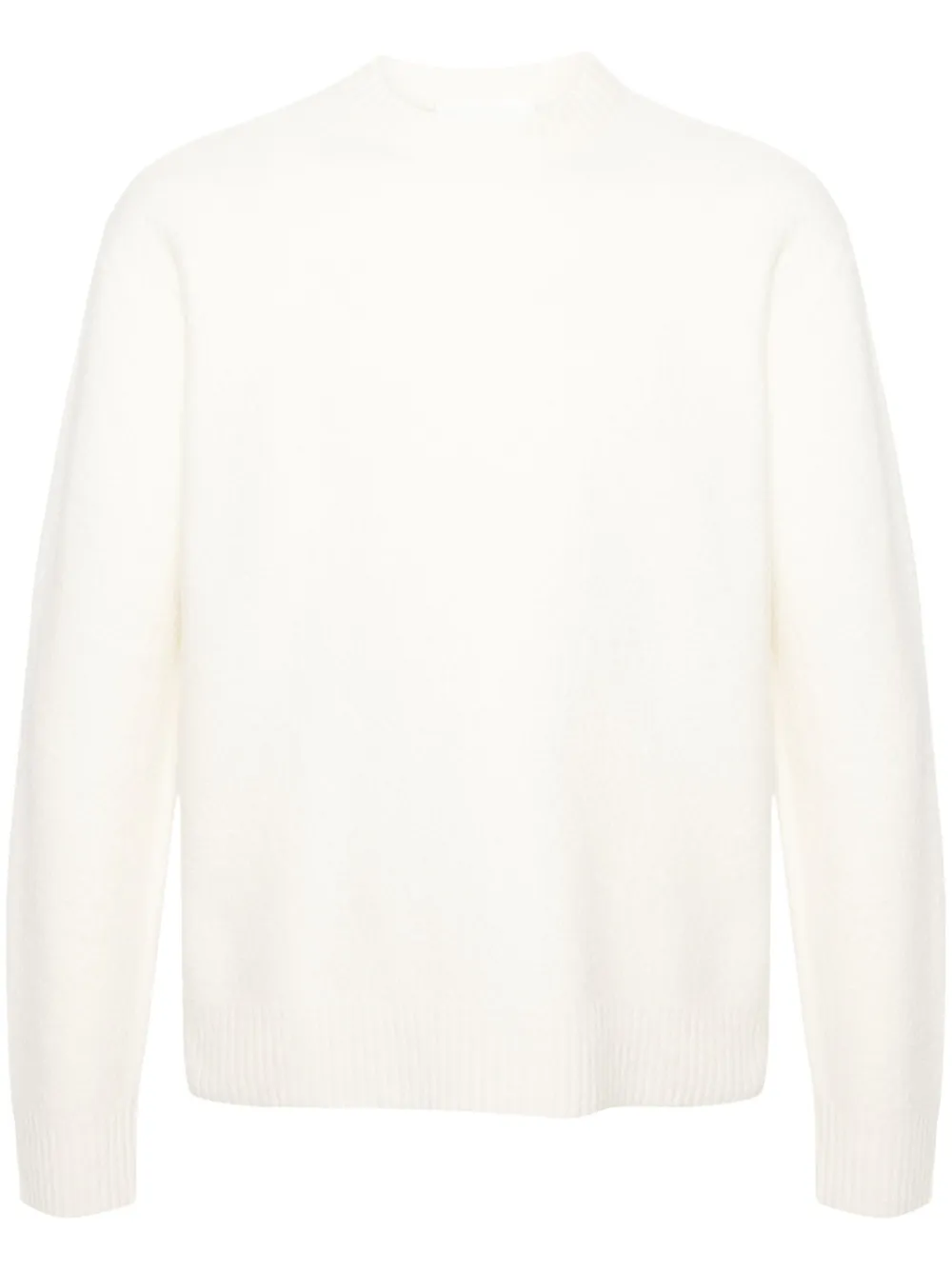 Jil Sander crew-neck boiled wool jumper - Bianco