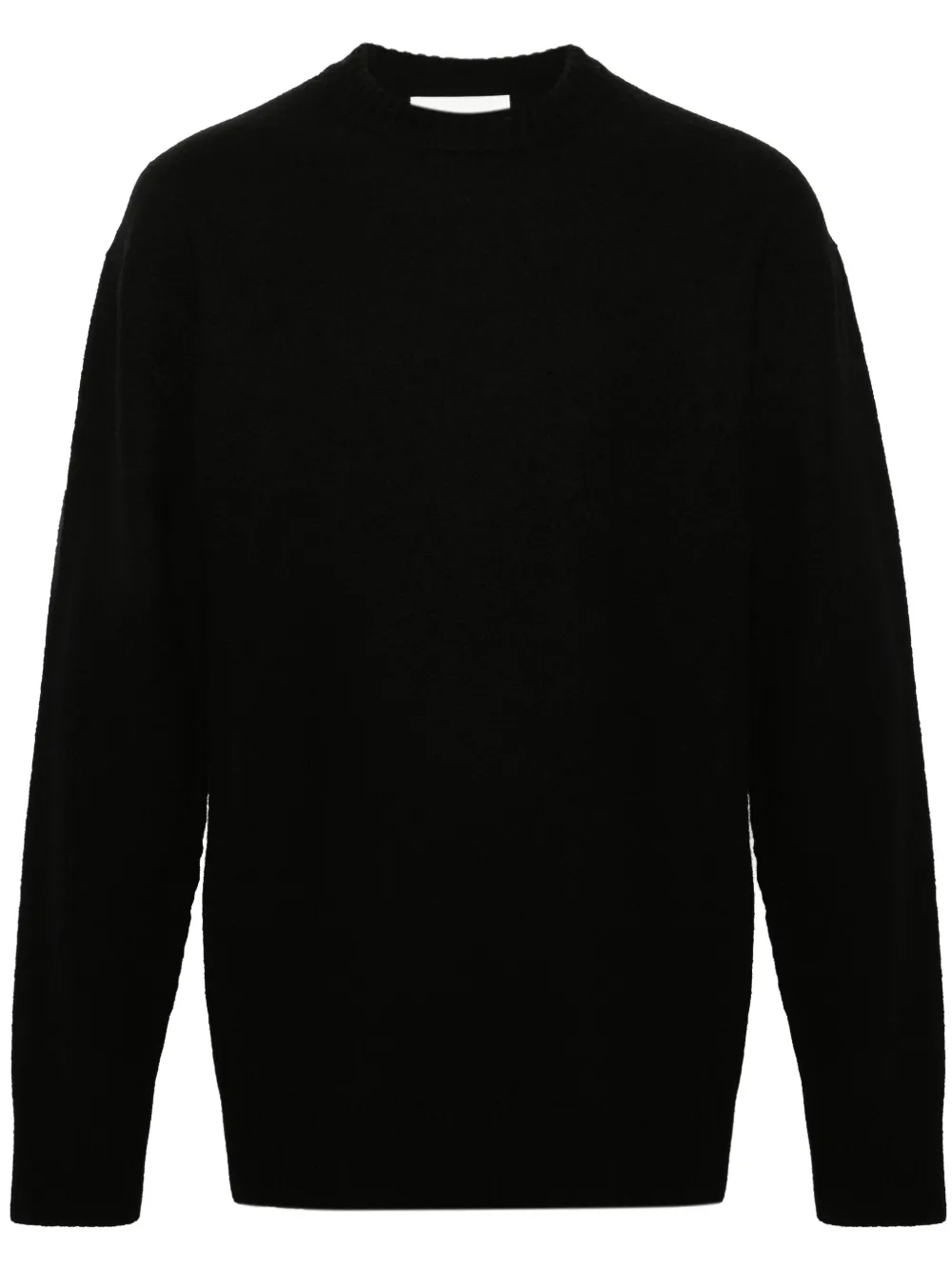 Jil Sander crew-neck boiled wool jumper - Nero
