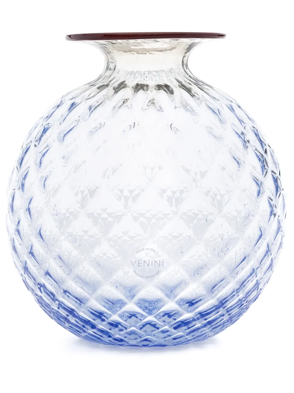 Venini Monofiori Balloton Murano-glass vase (14cm) - Blu