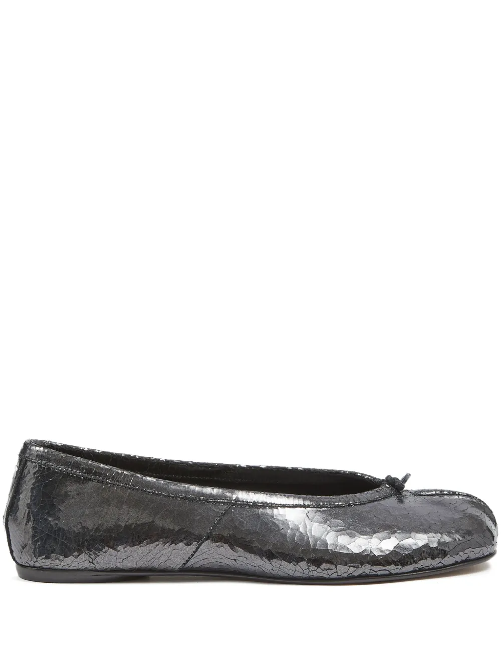 Maison Margiela Tabi leather ballerina shoes - Nero