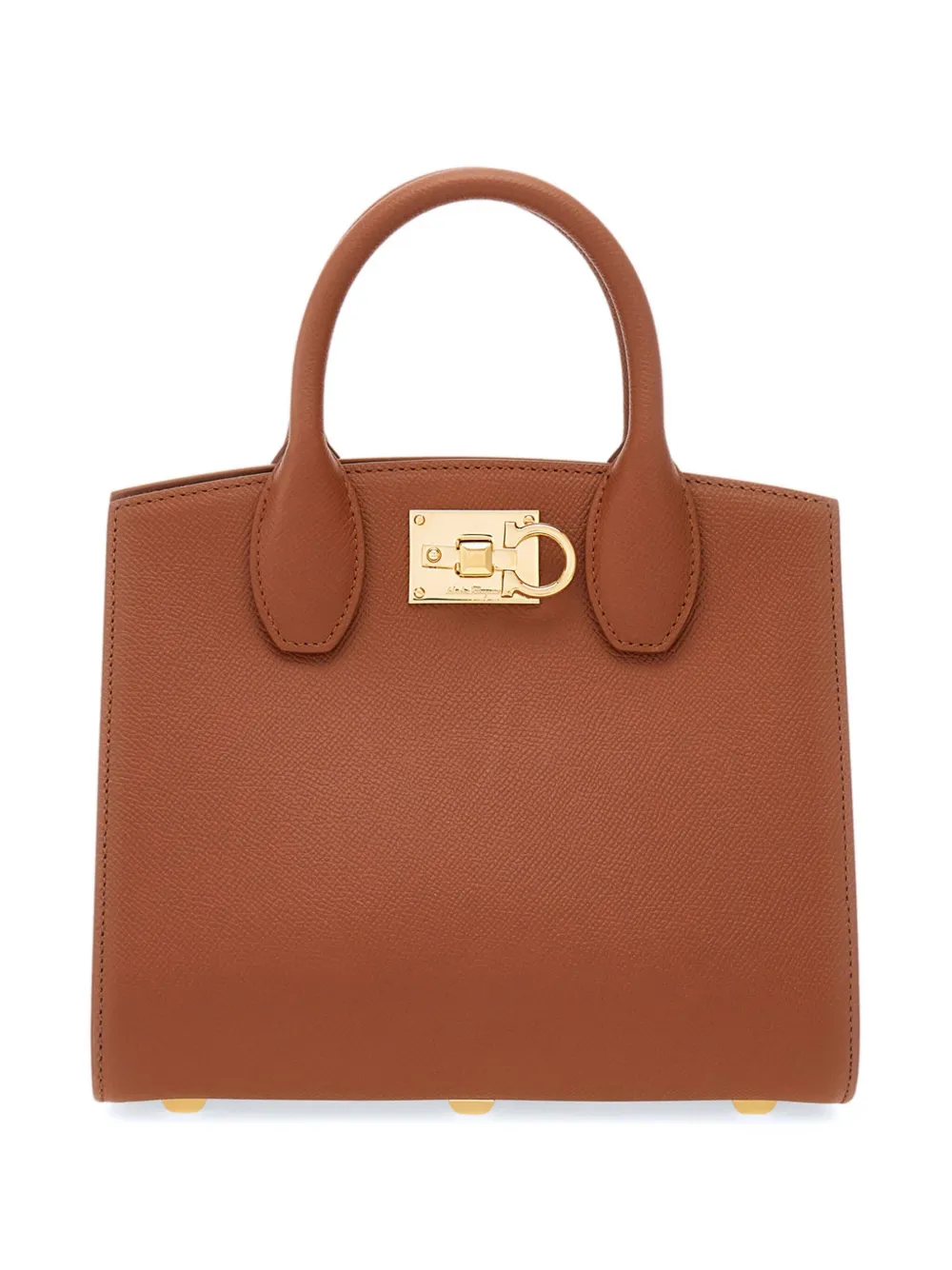 Ferragamo small Studio Box tote bag - Marrone