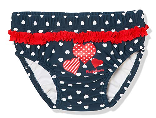 Playshoes Pantaloni Pannolini Con Protezione Uv, Costume Da Bagno Unisex - Bambini E Ragazzi, Cuori, 86/92