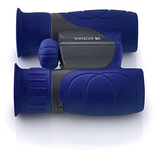 Kodak Binocolo Bcs100 - Binocolo Binoculare Compatto Per Bambini, Gomma Morbida, Ingrandimento 8X - Blu