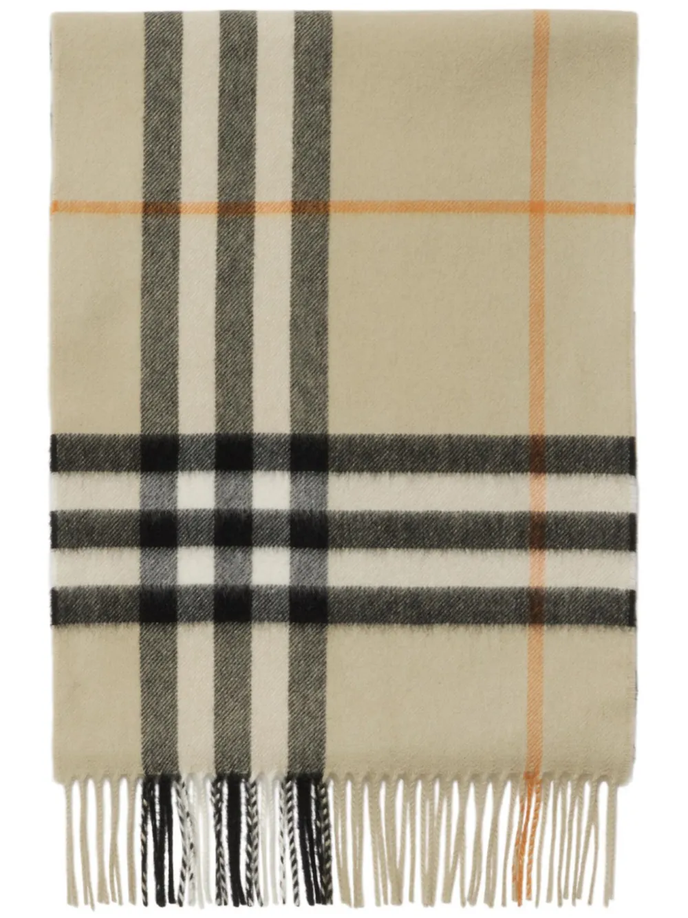 Burberry check cashmere scarf - Toni neutri