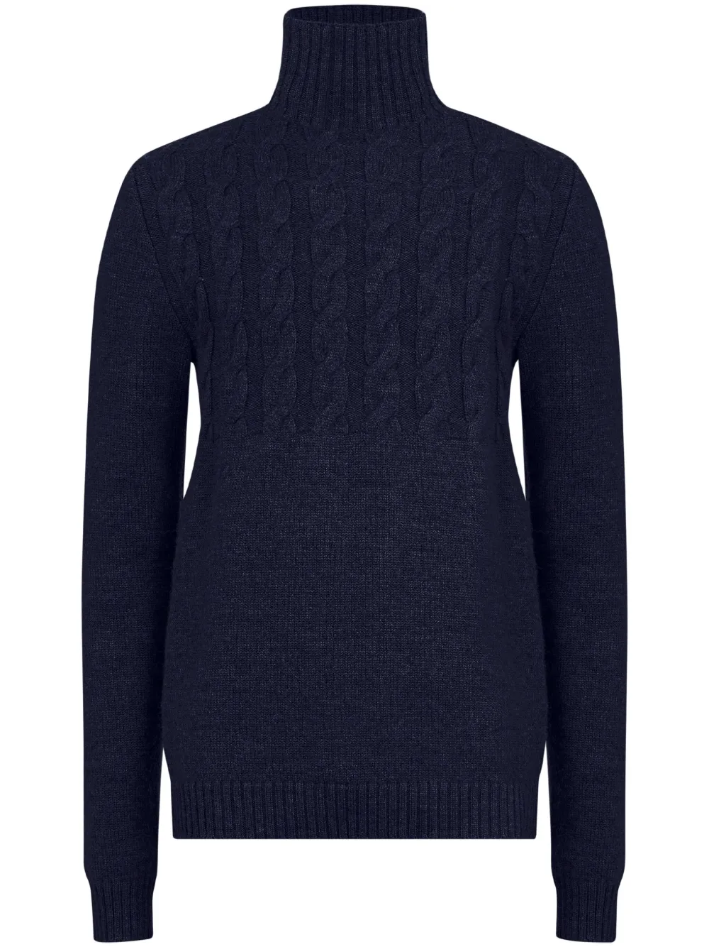 Maison Margiela high-neck virgin-wool sweater - Blu