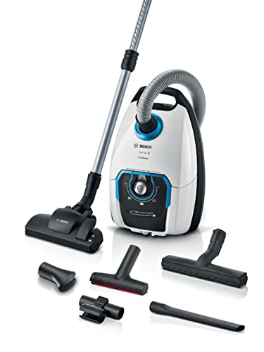 Bosch Serie 8 Prosilence Bgb75Xsil, Aspirapolvere Con Sacchetto, Bianco