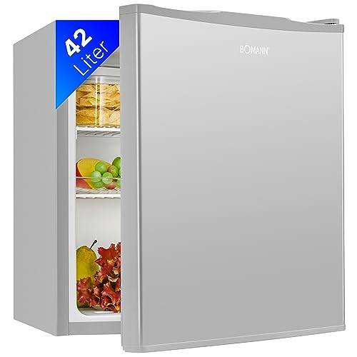 Minifrigo Bomann Capacità 42L, Piccolo Frigorifero Per Bevande Per Ufficio, Campeggio E Gioco, Piccolo Frigorifero Silenzioso 39 Db, Minibar Con Cerni