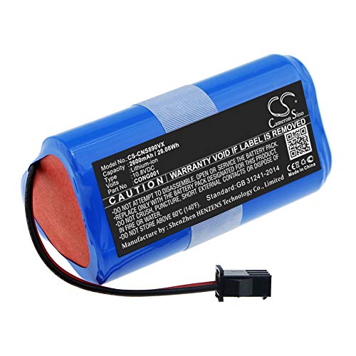 Techtek Batterie Compatibile Con [Cecotec] Conga 750, Conga 890 Slim, Conga Slim, Conga Slim 890, Conga Slim 890 Wet, Conga Slim Wet, Conga Wet, Per [